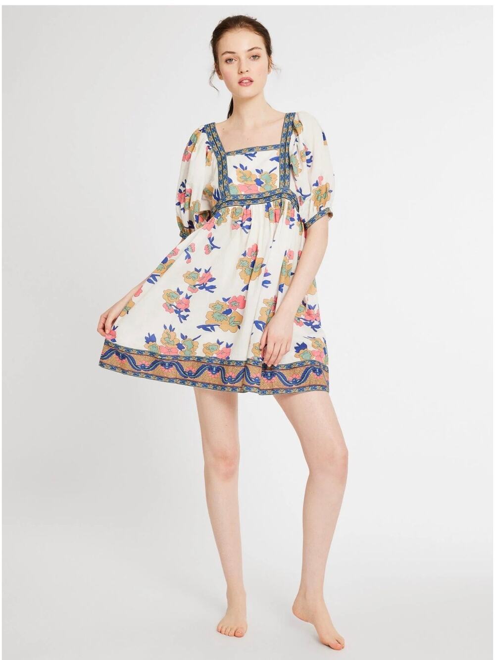 Mille Liesl Midi Dress in Persian Rose Large